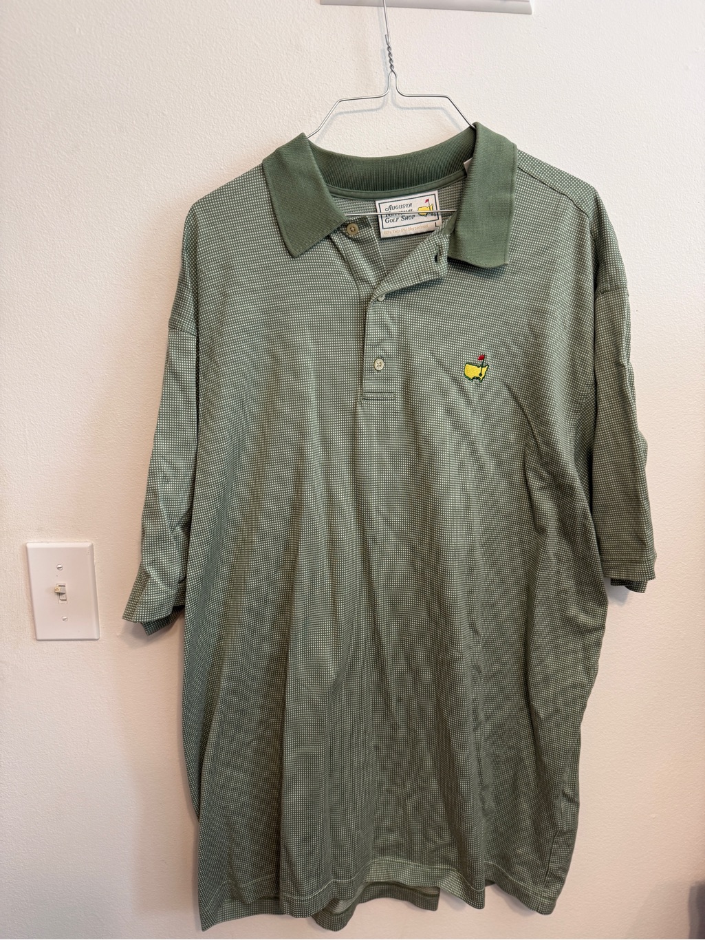 Mens Masters Golf Tournament Green Polo